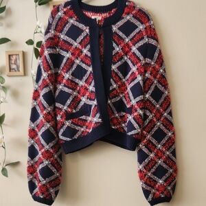 Like New - Aerie Navy & Red Chelsea Jacket - M